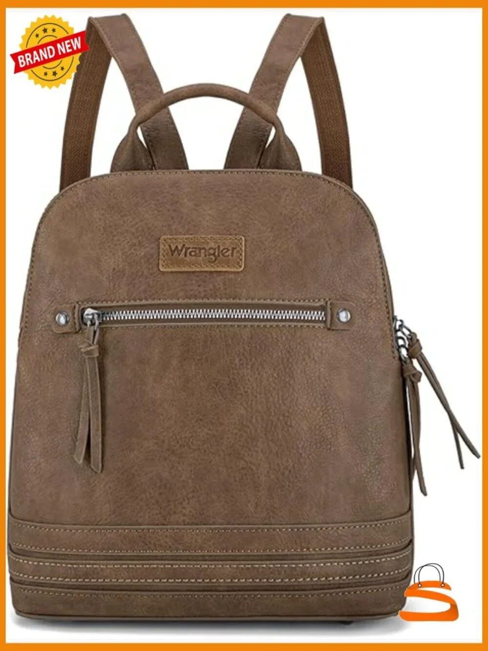 Mini Faux Leather Backpack Purse for Women Travel Work Daypack Adjustable Straps